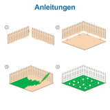 Baker Ross FN256 Mini-Garten-Puppenhaus aus Holz – 1 Packung Kinder-Puppenhaus-Set, Bastelset