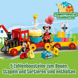 LEGO 10941 DUPLO Disney Mickey und Minnie Geburtstagszug, Spielzeugzug mit Kuchen und Luftballons, Geschenk für Kinder ab 2 Jahren. Bausets Besuchen Sie den LEGO-Store
