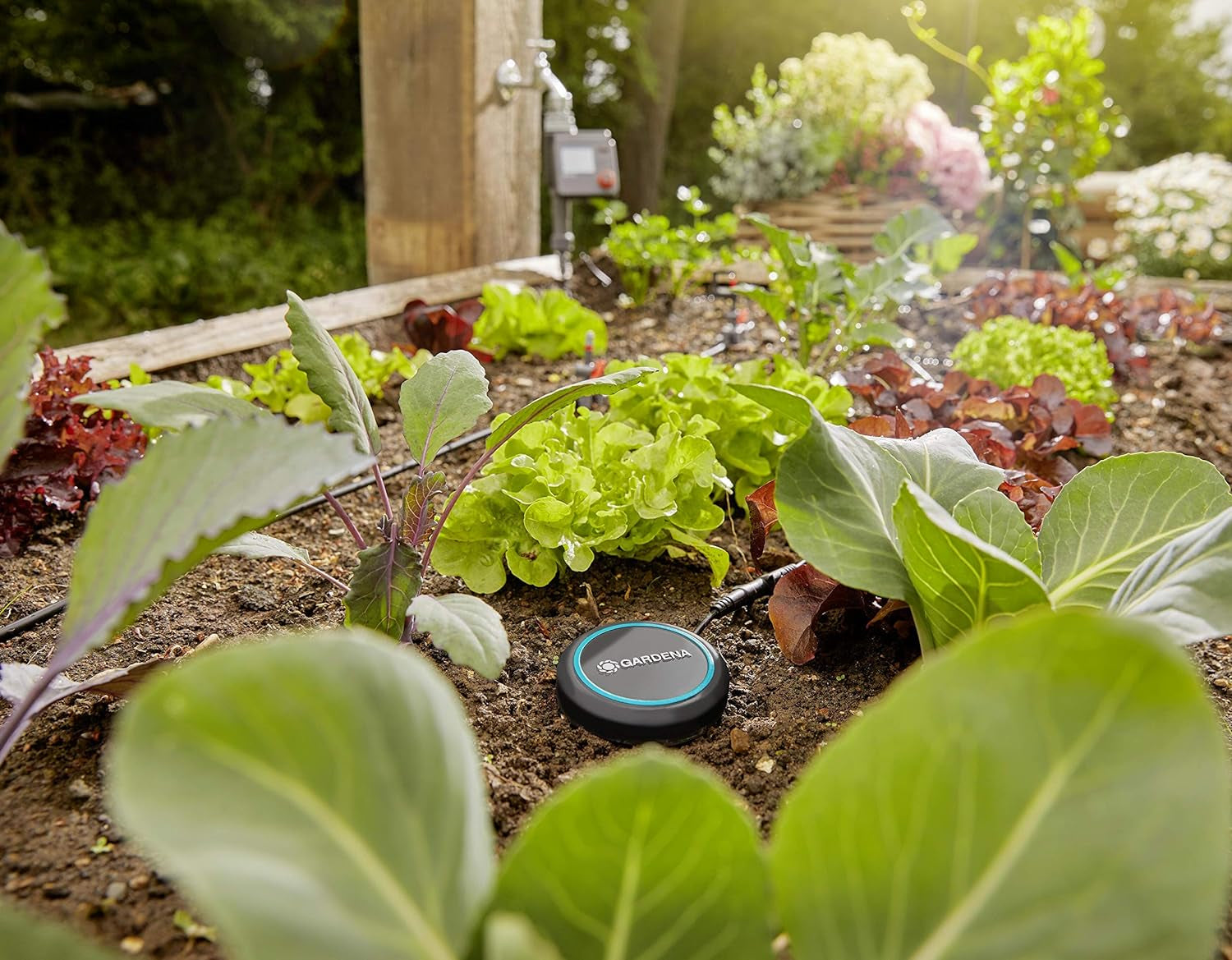 Gardena Verlängerungskabel (10 m) für Regensensor und Bodenfeuchtesensor, Verbindungskabel mit Easy Click System, verlängerbar bis 105 m, für ober- und unterirdischen Einsatz (01868-20)