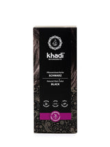 Khadi Kräuter-Haarfärbemittel SCHWARZ – Färben Sie Ihr Haar in einem geheimnisvollen Tiefschwarz ohne Blaustich – 100 % pflanzlich, natürlich und vegan – 100 g Haarfärbemittel Naty Shop Standardtitel