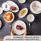 Karaca Allure Geschirrset für 12 Personen, New Generation Bone – Raffiniertes Set für eine anspruchsvolle Esskultur