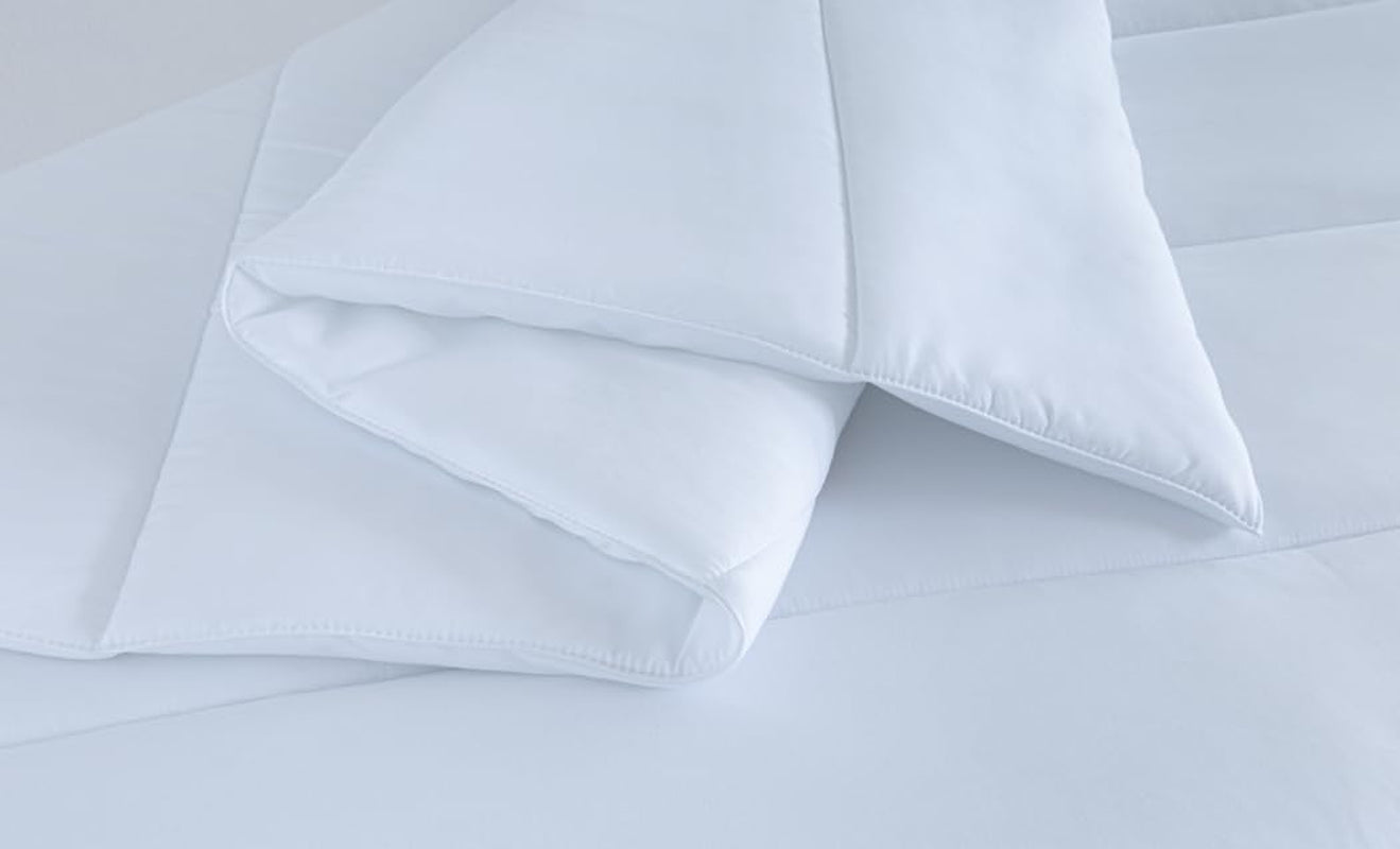 Decke, Steppdecke 3001 aus Anti-Milben-Faser, Herbst-Winter, 300 g/m², weiß (alle Größen erhältlich) (Bett 105/120–180 x 220 cm) Bettdecken und Steppdecken Naty Shop