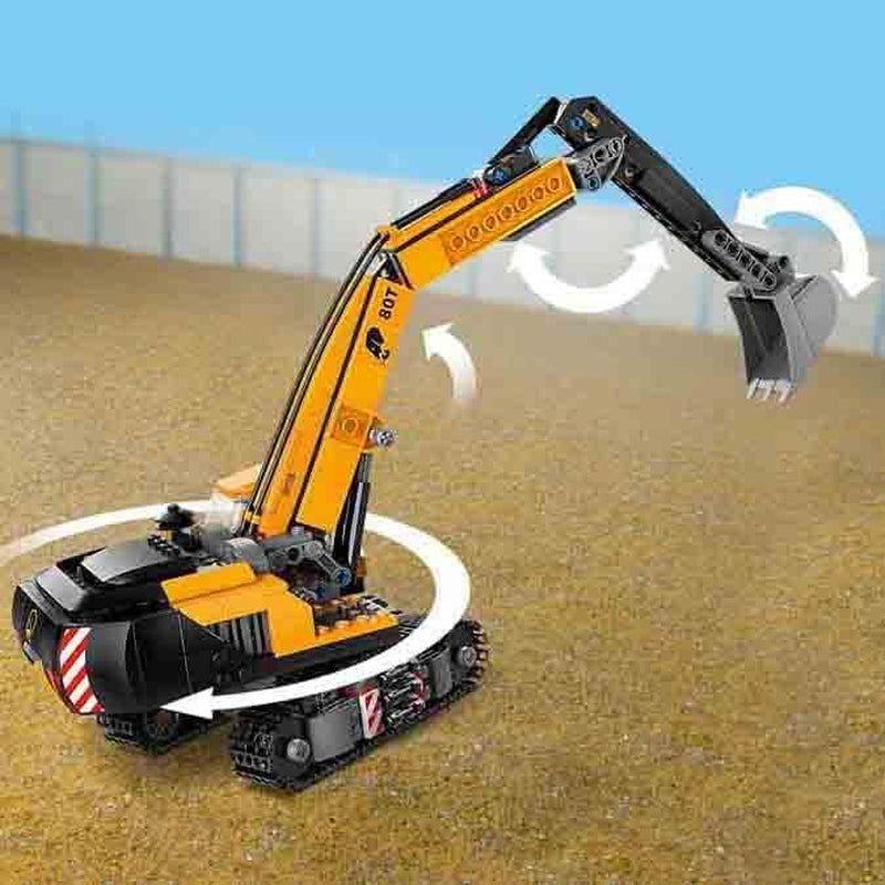 LEGO City Raupenbagger, Spielzeugbagger für Kinder ab 8 Jahren, Konstruktionsspielzeug mit Baggermodell, baubarer LKW mit Zubehör und 3 Minifiguren 60420 Bausets Besuchen Sie den LEGO-Store