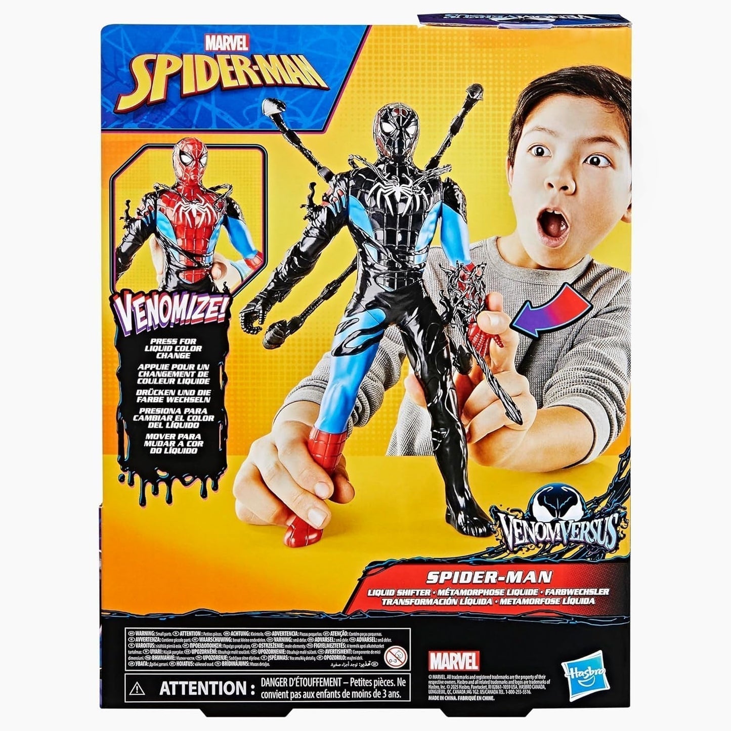Marvel Spider-Man Venomversus Spider-Man Color Changer Actionfigur mit Zubehör Actionfiguren Naty Shop