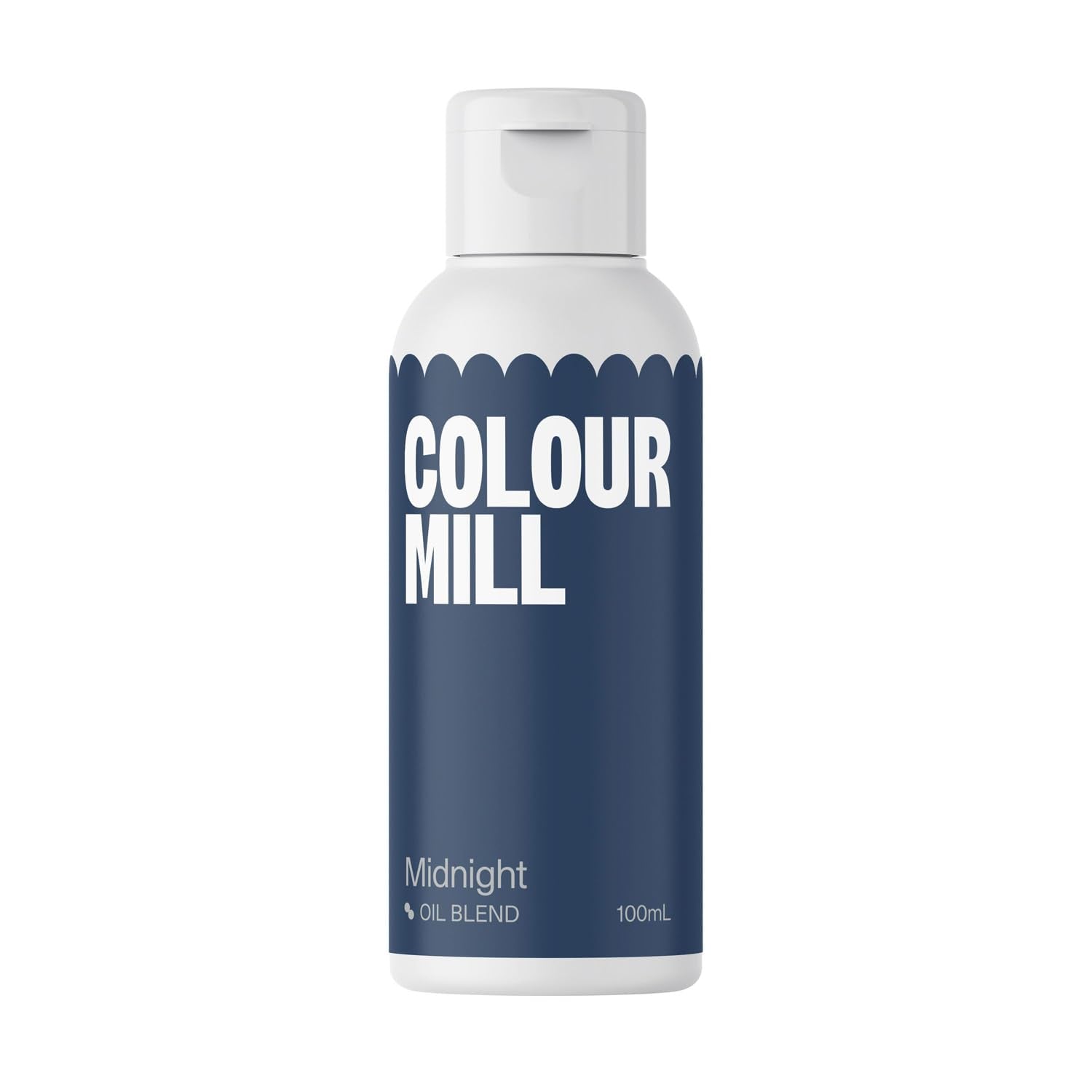 Lebensmittelfarbe Color Mill Oil Blend Midnight Oil – Lebensmittelfarbe für Schokolade, Fondant, Muffins, Kuchen, Backen, Makronen – Lebensmittelfarbe zum Dekorieren von Kuchen – 100 ml