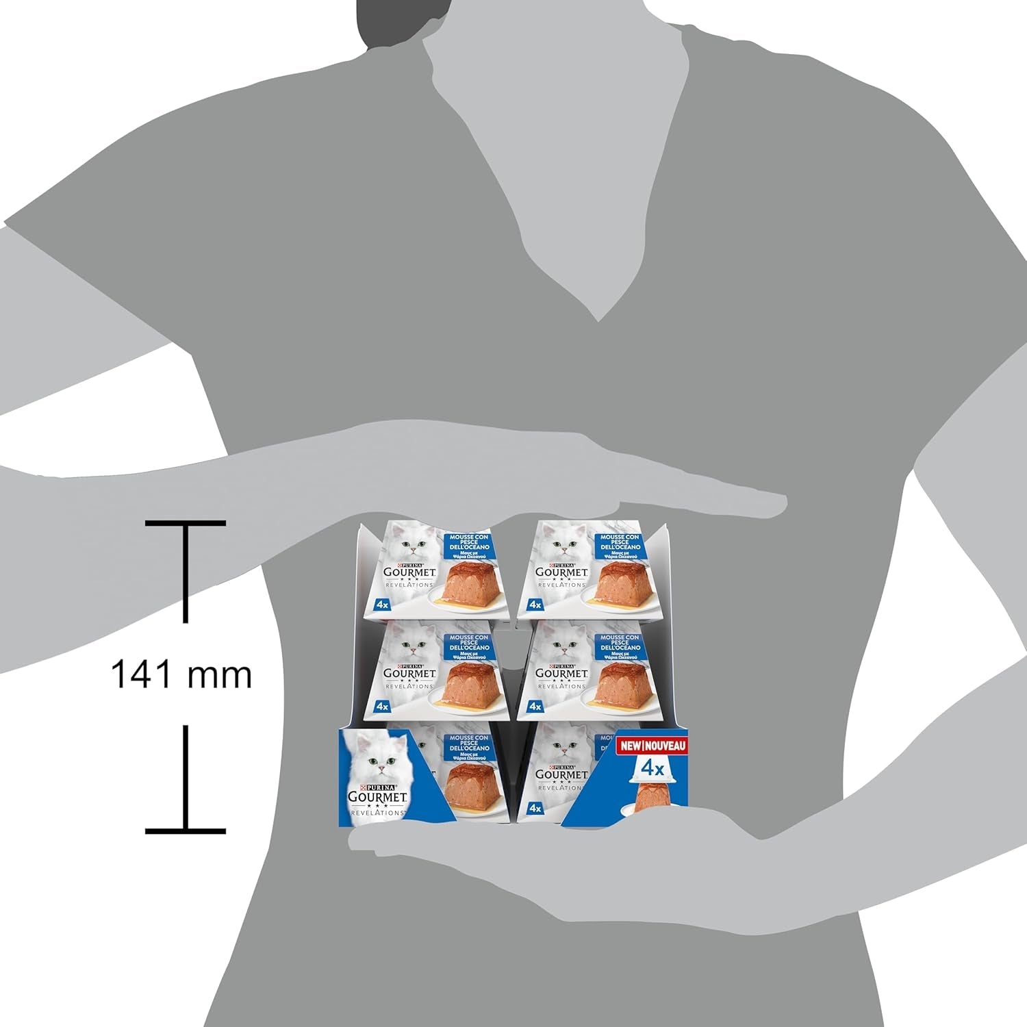 Revelations Nassfutter für Katzen mit Meeresfischen, 24 x 57 g