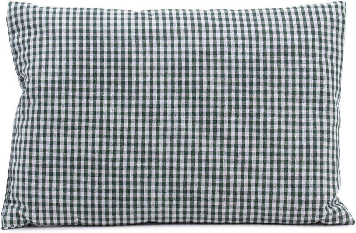 Gözze – Kissen mit Kräuterduft, Füllung aus 200 g Kräutermischung, Bezug aus 100 % Baumwolle, 30 x 20 cm – Plaid Green Naty Shop Standard-Kissen