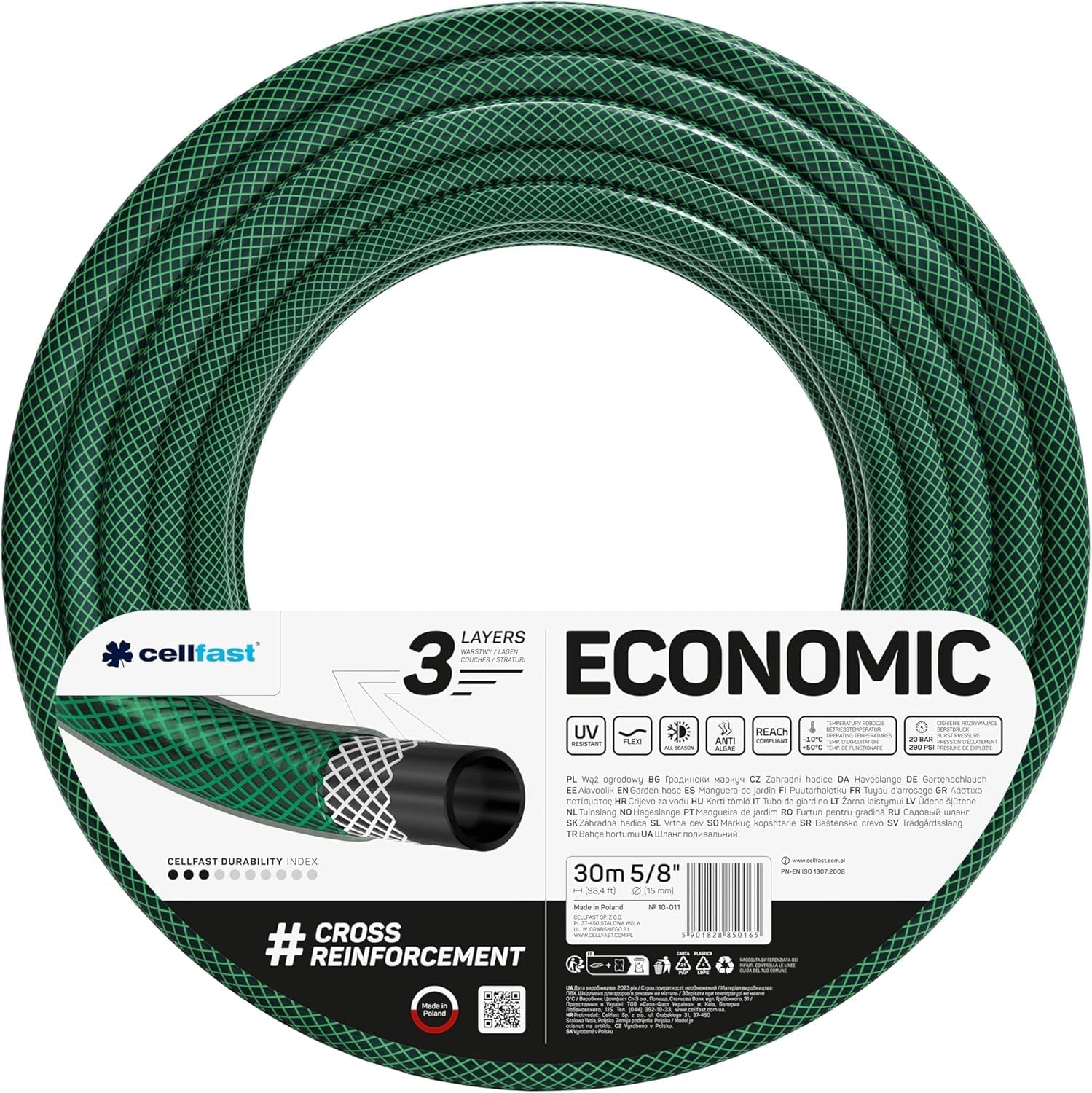 Gartenschlauch Cellfast ECONOMIC 20m, 5/8", 10-010