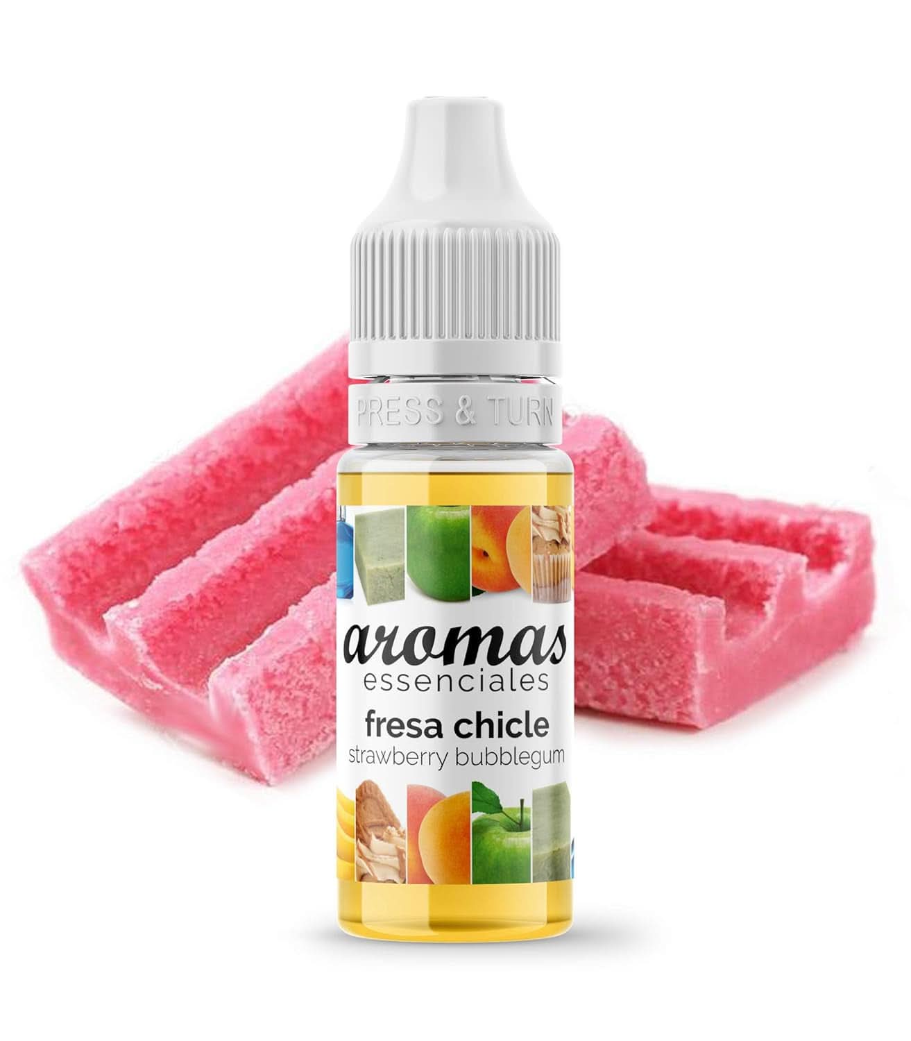 Konzentriertes Aroma mit dem Geschmack von Kaugummi und Erdbeeren, 10 ml Naty Shop Aromen 10 ml