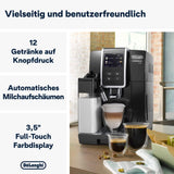De'Longhi Dinamica Plus ECAM 370.70.B Vollautomatische Espressomaschine mit LatteCrema-Milch-, Cappuccino- und Espressosystem, 3,5 Zoll TFT-Farb-Touchscreen und App-Steuerung, Kaffeefunktion, schwarz
