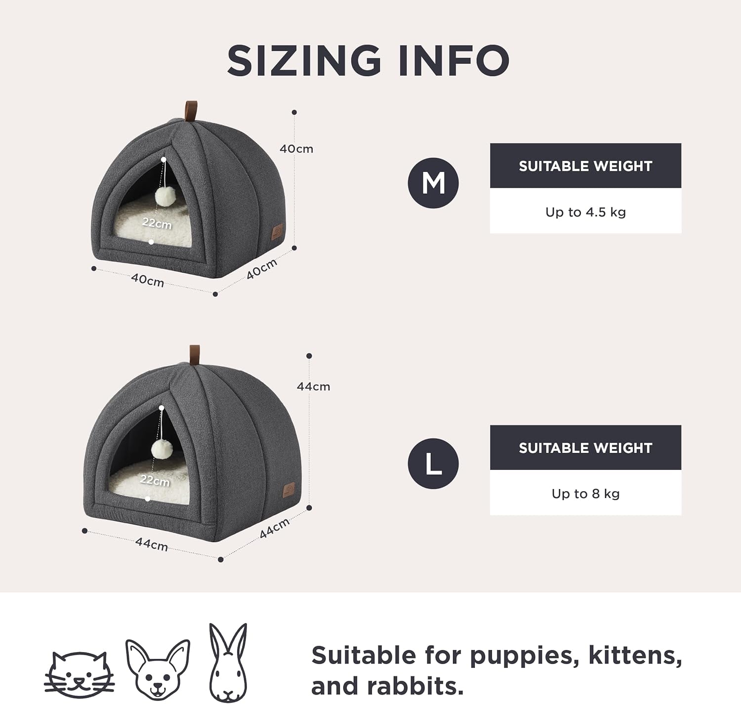 Decken und Möbel, Haustiere, Höhlen und Häuser, Katzen, Betten für Katzen, Katzenbetten, Matratzen