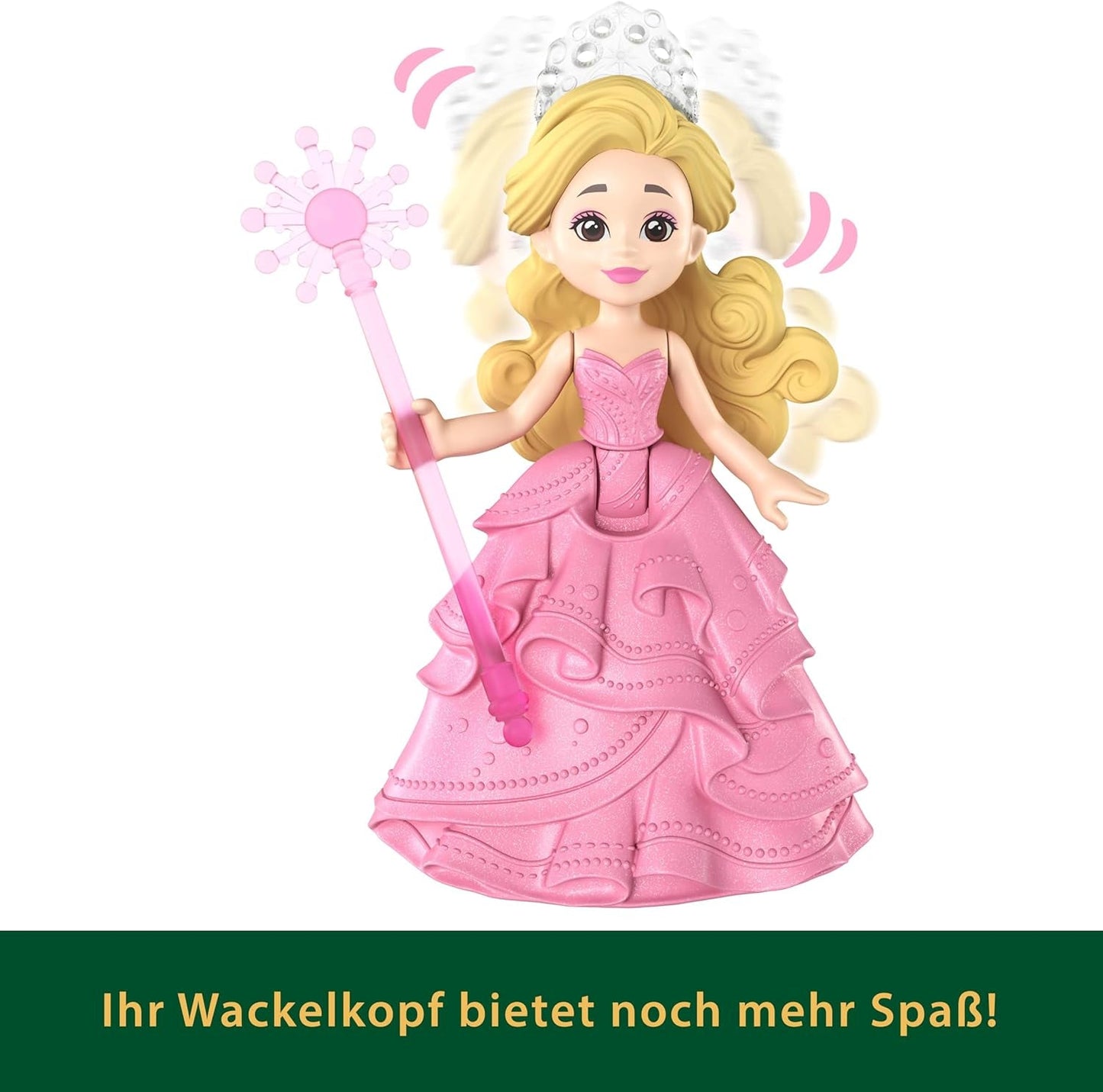Mattel Universal Pictures Evil Glinda Floating Bubble, von einem vertrauten Film inspiriertes Glinda-Minipuppen- und Fahrzeug-Spielset, JFM25, [Mehrfarbig]