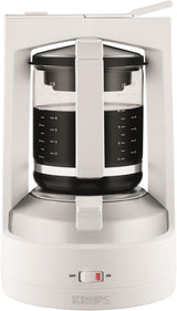 Krups T8 Filter-Espressomaschine, 850 Watt, automatische Abschaltung, 8–12 Tassen, 1 l Fassungsvermögen, Permanentfilter, beleuchteter Ein-/Ausschalter, einfach zu bedienen, Schwarz, KM4689