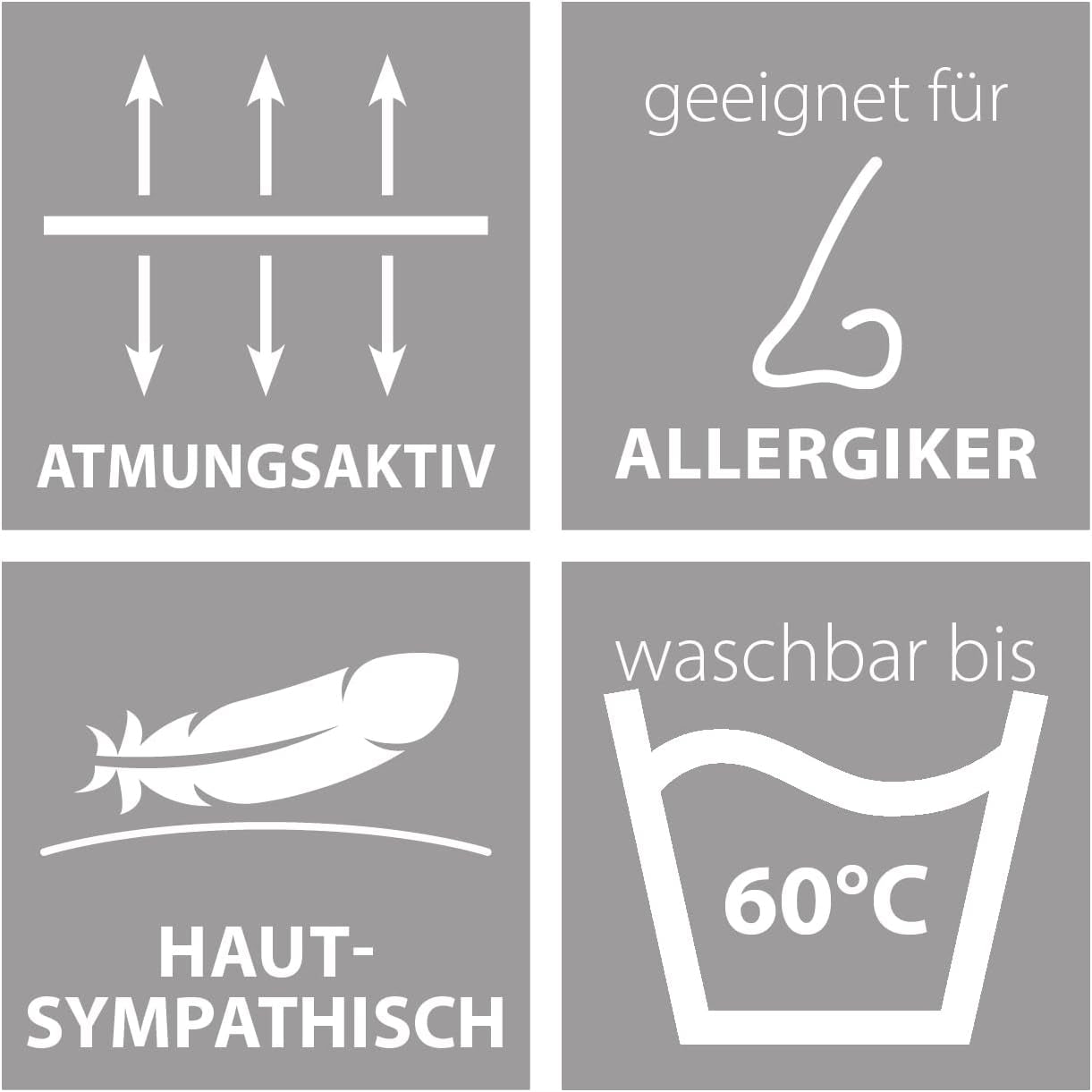 Traumnacht Energiespardecke - Extra warme Winterdecke mit einem Füllgewicht von 1.685 g, 100 % Mikrofaser, waschbar bei 60 Grad, 135X200 cm, Öko-Tex zertifiziert, produziert nach dem deutschen Qualitätsstandard Tagesdecken und Steppdecken Naty Shop