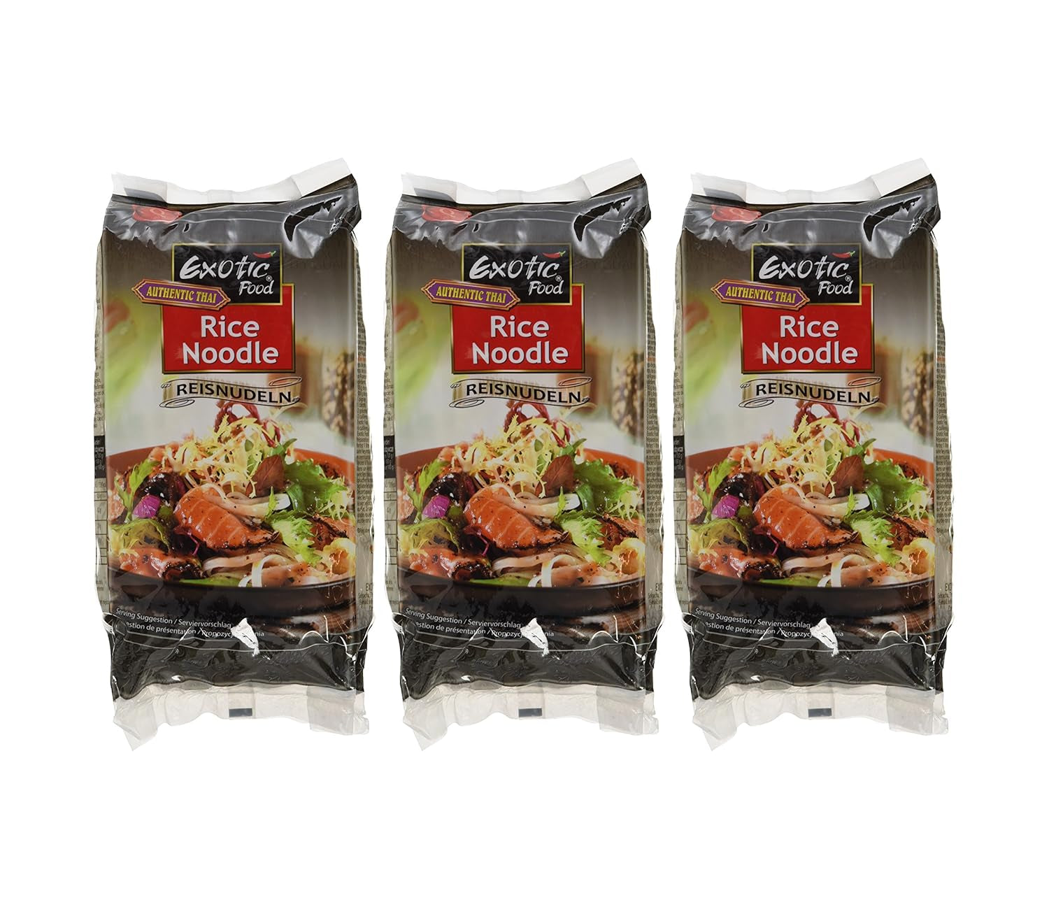 Reisnudeln, 3 mm, für Suppe und Salat (Mihoen), 3er-Pack (3 x 250 g-Packung)