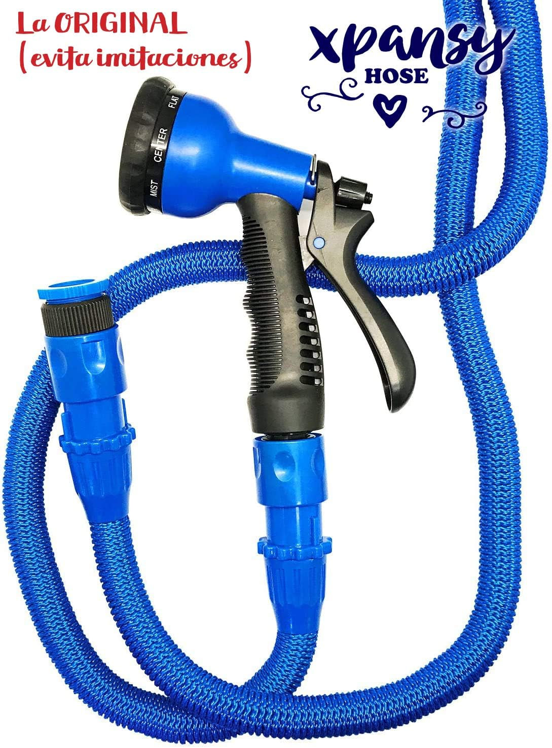 Pro C2607B Schlauch ausziehbar mit Presión del Agua, Azul, 7,5 Meter