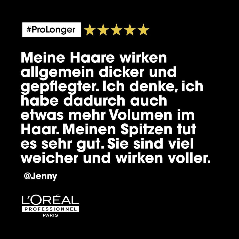 L'Oréal Professionnel Haarstärkende Maske für langes und dünnes Haar mit Füllstoff A-100 und Aminosäuren, Serie Expert, Pro Longer Mask Haarmaske Naty Shop