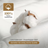 135 x 200 Ganzjahresdecke aus 100 % Baumwolle mit Gänsedaunen, dick gefüllte Federdecke, kein lebender Plüsch, extra flauschige Übergangsdecke, 3D-Schallkasten, Einzelbett, weiße Steppdecken und Steppdecken, Naty Shop