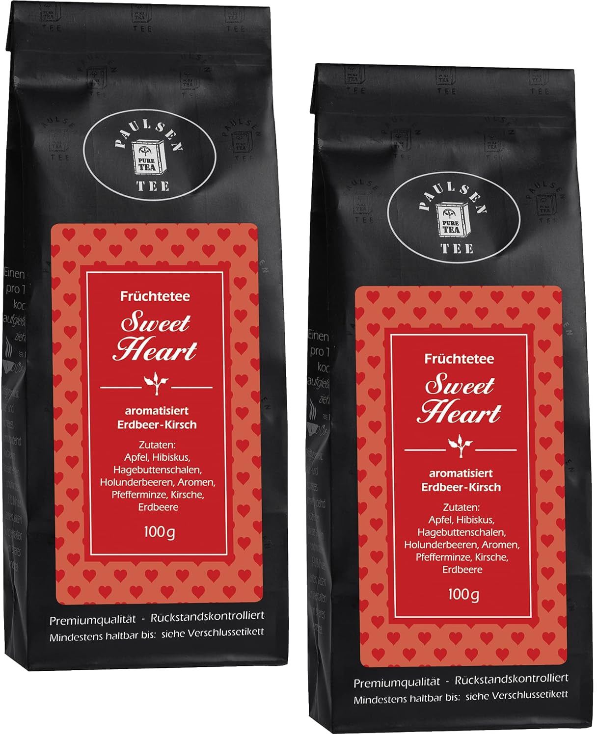 Sweet Heart 2 x 100 g Paulsen Tea Früchtetee rückstandskontrolliert