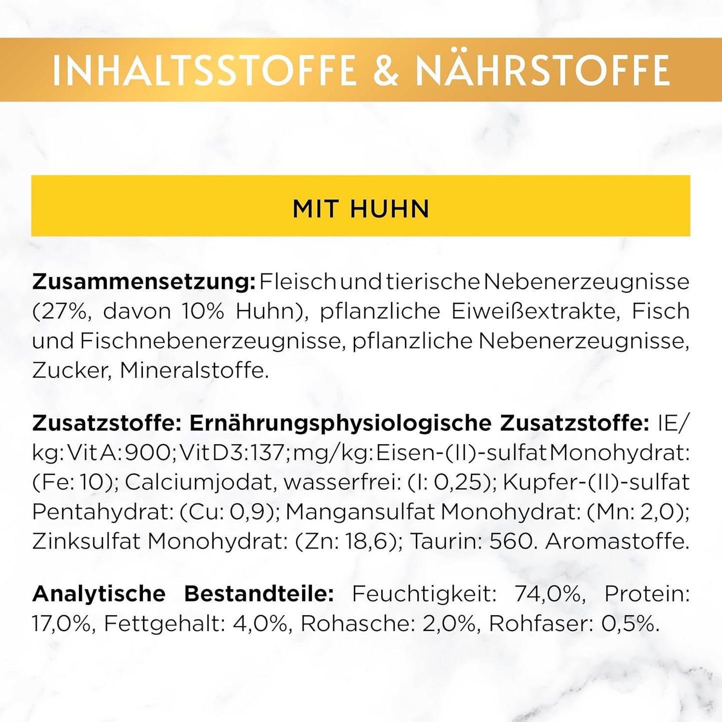 Gourmet Gold Refined Ragout Chicken Nassfutter für Katzen, 12er-Pack (12 x 85 g)
