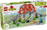 LEGO DUPLO Stadt-Eisenbahnbrücke und Gleise – Erweiterungsset, Geschenk für Kinder ab 2 Jahren, Bau- und Umbauset, Vorschul-Entwicklungsset, Lernspielzeug 10426 Bausets Besuchen Sie den LEGO-Store