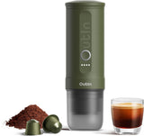 OutIn Nano tragbare elektrische Espressomaschine, Camping-Kaffeemaschine, USB-C selbsterhitzend, kompatibel mit gemahlenem Kaffee und NS-Kapseln