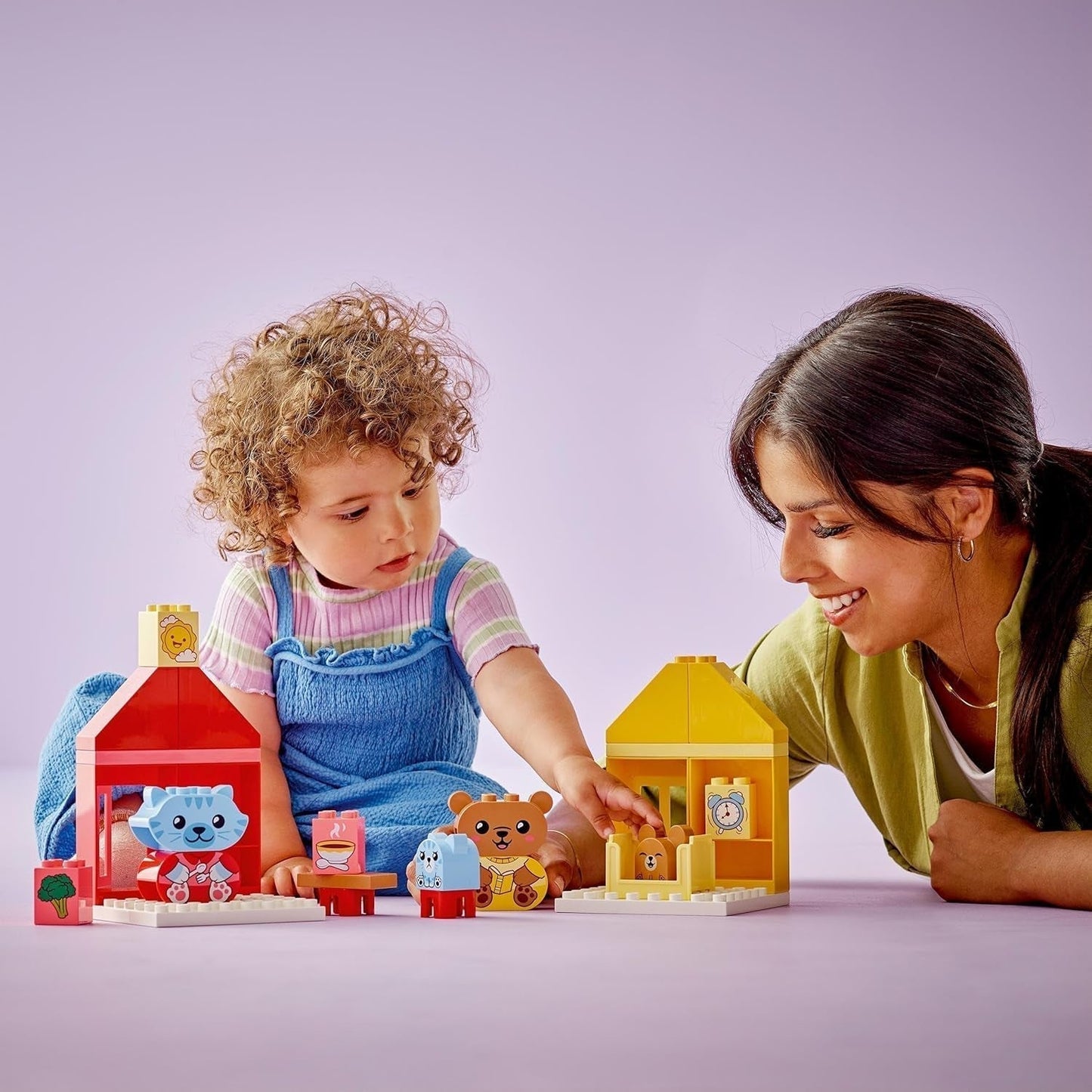 LEGO DUPLO Alltagsroutinen: Essen & Schlafenszeit, Kleinkind-Lernspielzeug zur Förderung der sozialen und emotionalen Entwicklung, mit 4 Tierfiguren, Geschenk für Kinder ab 18 Monaten 10414 Bausets Besuchen Sie den LEGO-Store