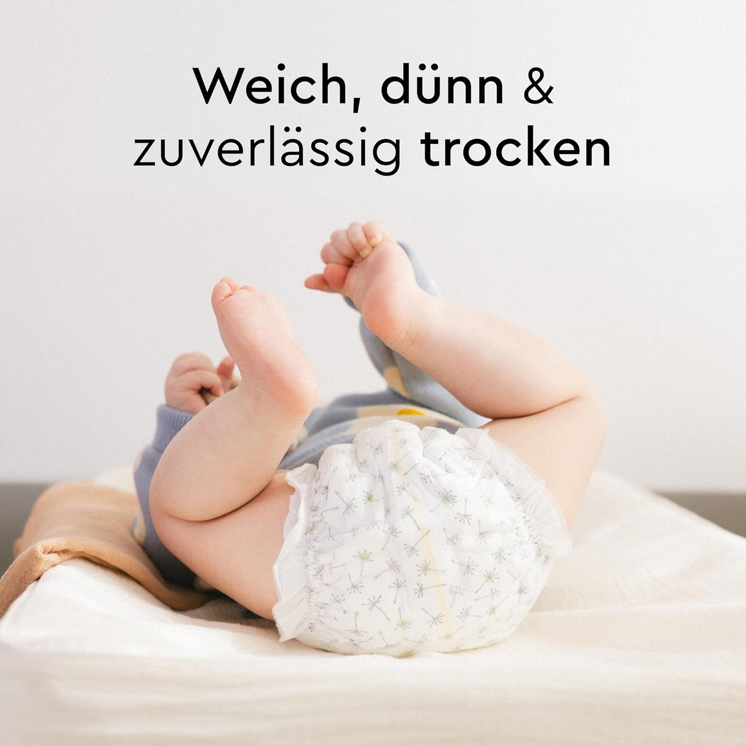 LILLYDOO Babywindeln hautfreundlich – Größe 3 (6–10 kg), 29 Stück, zuverlässiger Auslaufschutz, weich, parfümfrei und ohne Lotion für empfindliche Haut, dermatologisch getestet