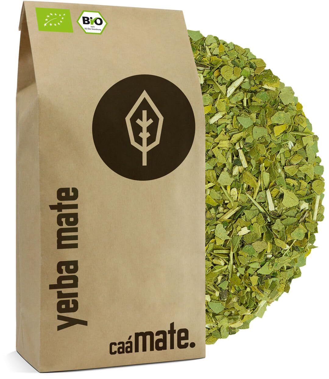 BIO Yerba Mate Tee 1 kg ● Original ● Reif ● Ungeröstet ● Luftgetrocknet ● Rauchfrei ● Plastikfrei ● Fair Trade ● Mate-Tees aus Mate-Blättern, Mate-Stücken und Mate-Blatt-Pulver ● DE-ÖKO-006