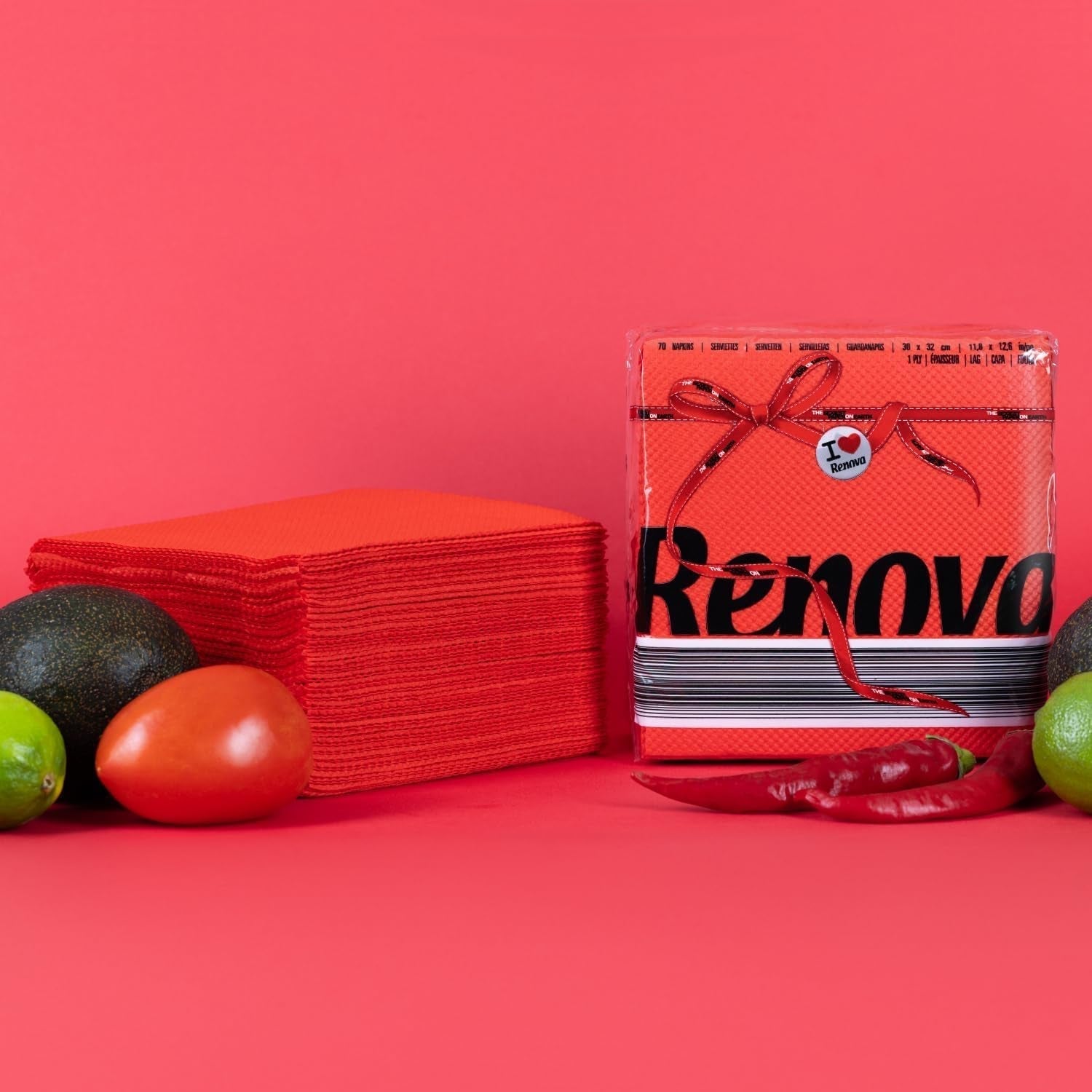 Renova-Papierservietten, Red Red Label – 70 Servietten