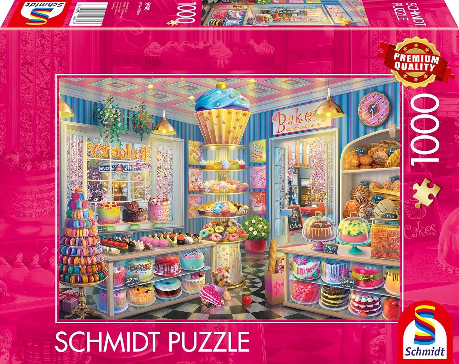 Schmidt Spiele 59785 Bunte Bäckerei 1000 Teile Puzzle Naty Shop Standardtitel