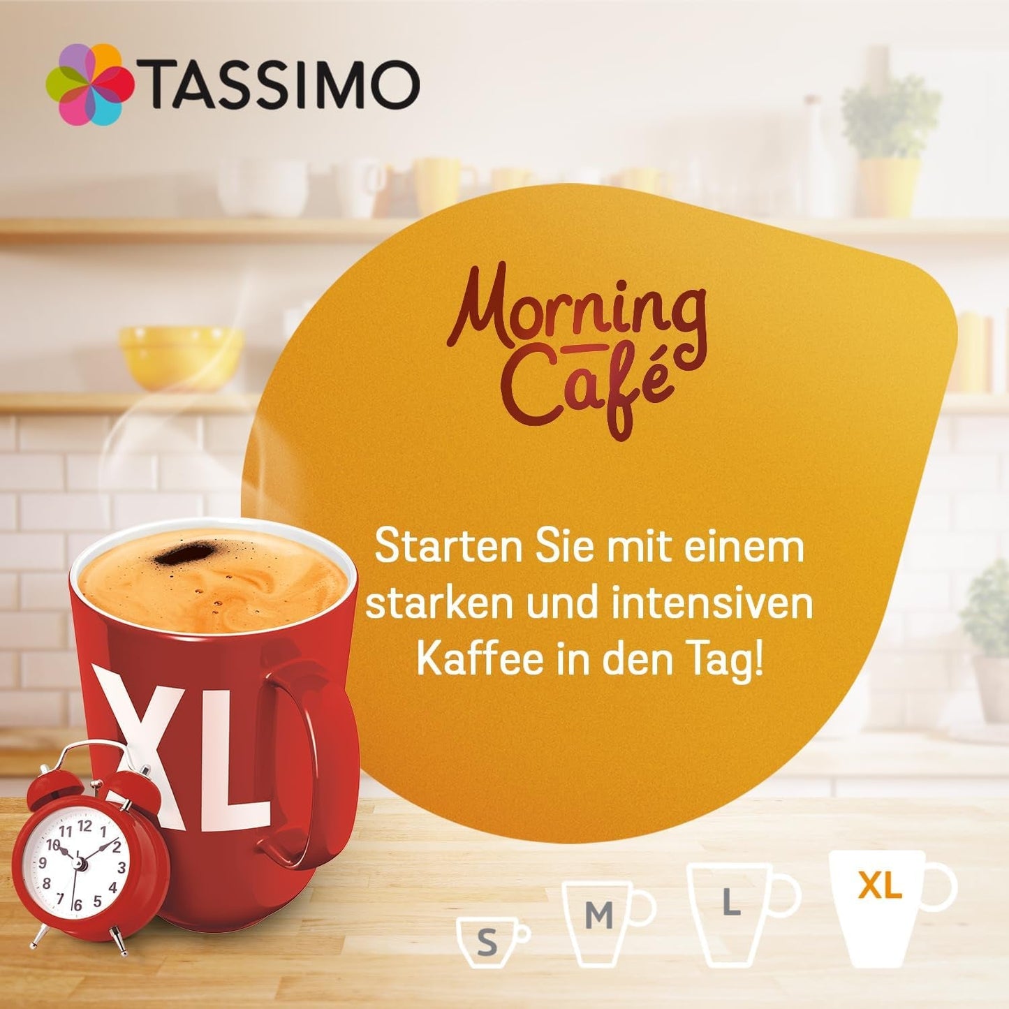 Tassimo Kapseln Moring Café XL Strong & Intense, Großpackung, 5 x 21 Pads, 105 Kaffeekapseln