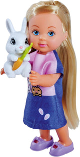 Simba Steffi Love Rabbit Family 12 cm 29 cm Hasenkäfig-Spielpuppe und Puppe mit zwei Kaninchen, ab 3 Jahren