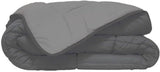 Poyet Motte Calgary Bettbezug Polyester Stahl/Silber, Polyester, Stahl/Silber, 220 x 160 x 1 cm. Bettdecken und Steppdecken Naty Shop 240 x 220 x 1 cm