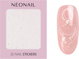 NÉONAIL Nagelstickers 3D - 61 Muster - Nail Charms - Nägel Selber Machen - Nägel - Nageldesign - Zubehör - Nailart - Nail Art Zubehör - Nagel Deko - Nagelschmuck - Dekoration Nageldesign - Weiß