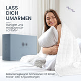 7 kg Therapiedecke I 135X200Cm I Für erholsamen Schlaf I Hochwertige Gewichtsdecke aus atmungsaktiver Baumwolle I Stressabbauend und therapeutisch – Inklusive Packbox mit Tragegriff Betten und Decken Besuche den mÃ¼d-Store