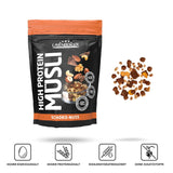 Layenberger 3K High Protein Müsli, 50% Eiweiß und 18% Kohlenhydrate - Einzelpackung (1X 390 G) - Schoko-Nuss Cerealien Naty Shop