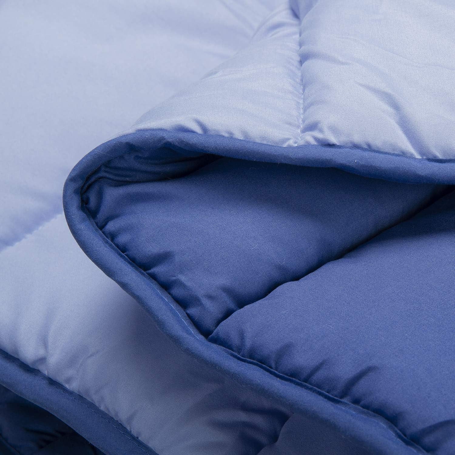 Pikolin Home - Wendedecke 300 G - Zweifarbige nordische Füllung - Für Bett 90 - bequem, warm, atmungsaktiv, blau, 150 x 220 cm Steppdecken und Steppdecken Naty Shop