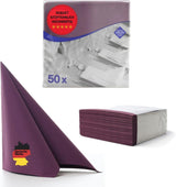 50 Aroba Airlaid Servietten Textiloptik 19 FARBEN 40X40 cm 1/4 Falz Hochwertige Textiloptik Hochzeitsservietten für Jubiläen Hotel Gastronomie Feiertage Weihnachten Hochzeit Rosa