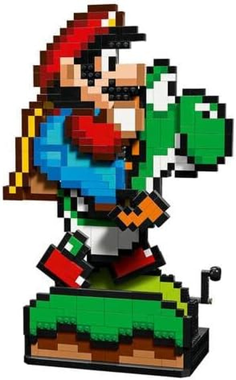 LEGO Super Mario World: Mario & Yoshi Nintendo-Sammelset, Pixelfiguren, Modellbau und -ausstellung, Heimdekoration und Sammlerstücke, Modellbausatz und Geschenk für erwachsene Fans 71438 Bausets Besuchen Sie den LEGO-Store