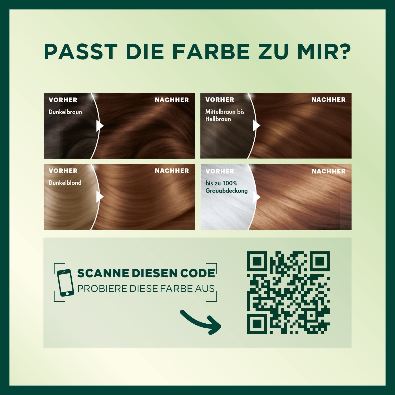 Garnier Nutrisse Permanente Pflege-Haarfarbe mit pflegenden Fruchtölen, 8 Wochen Halt, Farbe Ultra Crème Tint 053 Samtbraun (3er-Pack), Naty Shop Haarfarbe