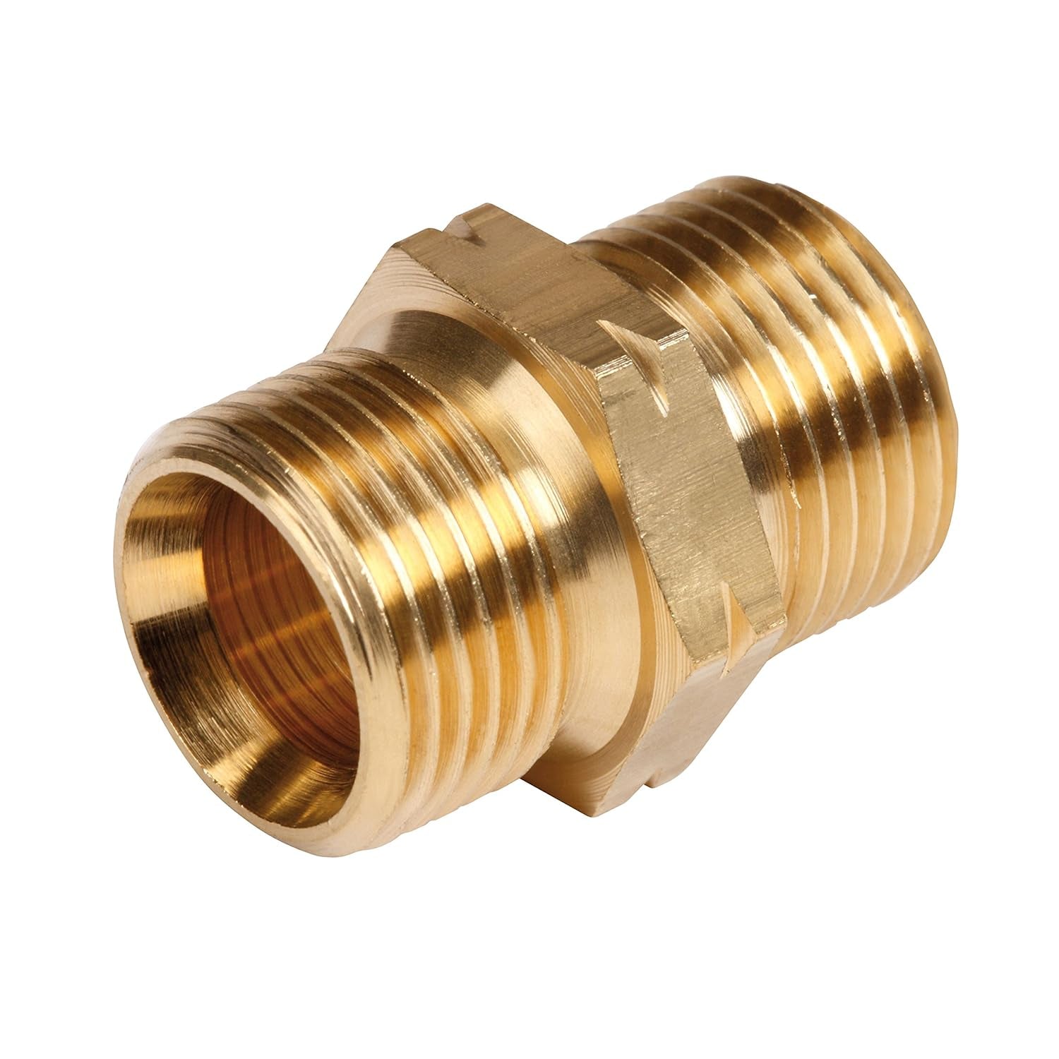 ROTHENBERGER Industrie-Doppelnippel - 2x G 3/8" L | Zur sicheren Verlängerung von Propangasschläuchen 540255E