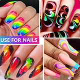 Neon Phosphor Pigment Pulver Für Nägel Lidschatten - 12 Farben Neon Nagel Glitzer Augenpulver Maniküre Halloween Neon Make-Up Dekoration Nail Art Staub Pigment