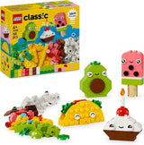 LEGO Classic Bauspaß für kreative Snacks, Lebensmittelspielzeug für fantasievolles Rollenspiel, Bauset für Jungen und Mädchen ab 4 Jahren, Cupcake, Avocado, Eis am Stiel und Taco 11039 Bausets Besuchen Sie den LEGO-Store Default Title