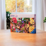 Ravensburger Puzzle 12001369 – Kolibris und Schmetterlinge – 200-teiliges Puzzle für ältere Menschen und Senioren mit größeren Puzzleteilen, Griff, großer Bildvorlage und Puzzlebasis. Puzzle Naty Shop