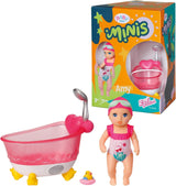 BABY born Minis Spielset mit Minis Puppe Amy und Duck, 906101 Zapf Creation