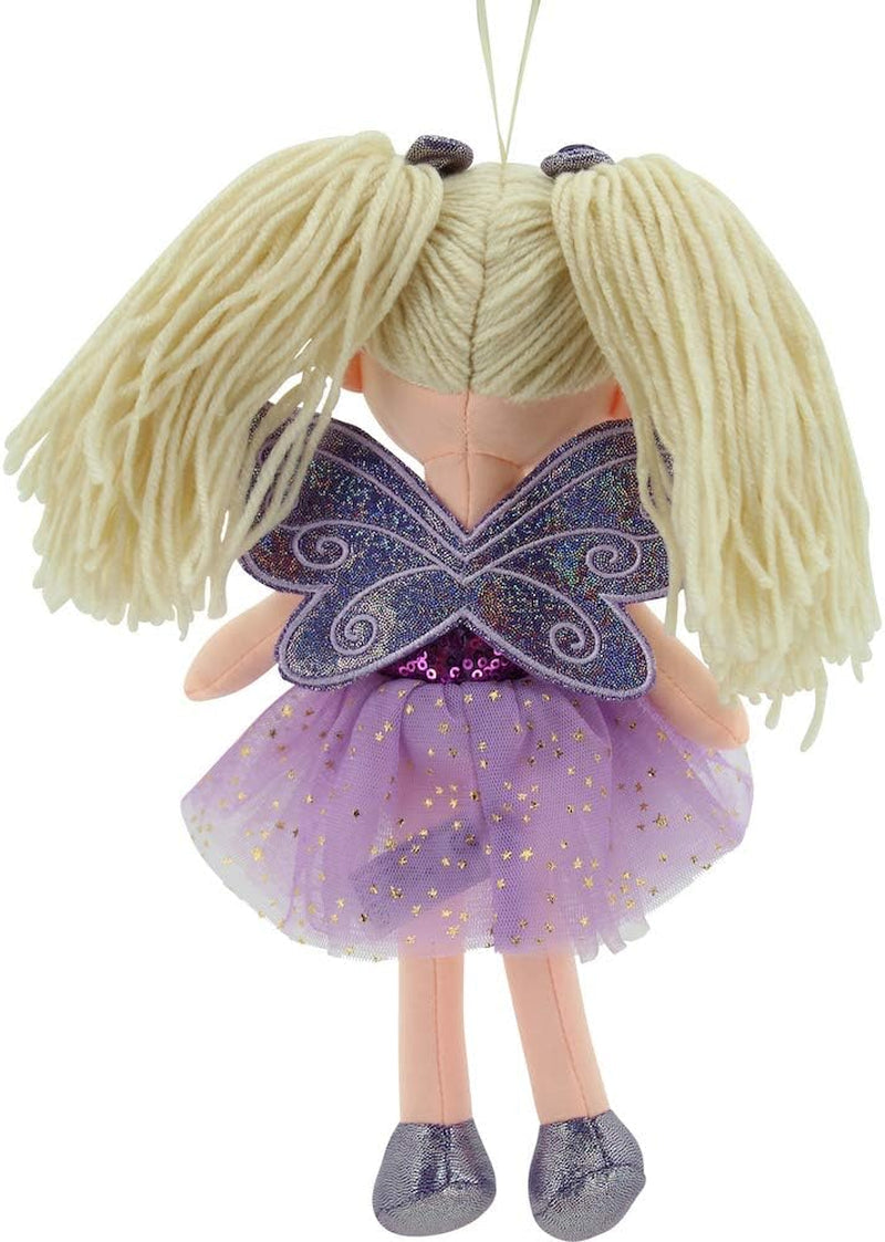11766 Stoffpuppe Fee Plüschtier Prinzessin 30cm Lila