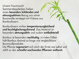 Traumnacht Bambuskissen mit Bambusfasern, hypoallergen, antibakteriell Kissenset mit Reißverschluss, bestehend aus 2 Kissen 40X80Cm, Öko-Tex zertifiziert, in Deutschland entwickelt Naty Shop Standardkissen