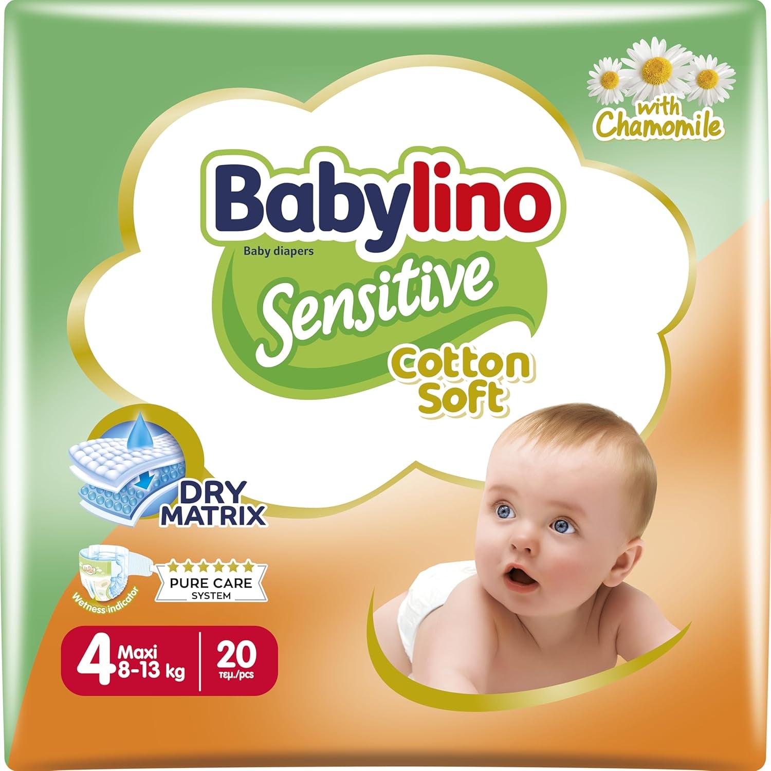 Windeln für empfindliche Babys, Größe 7, extra groß plus (+15 kg), 14 Stück