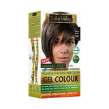 Indus Valley Natural Damage Free Gel-Haarfarbe | Ammoniakfrei, vegan und tierversuchsfrei | Bis zu 100 % Grauabdeckung, langanhaltende Ergebnisse | Helles Kastanienbraun 5,0 (20 Gramm + 200 ml) Haarfärbemittel Naty Shop Mittelbraun
